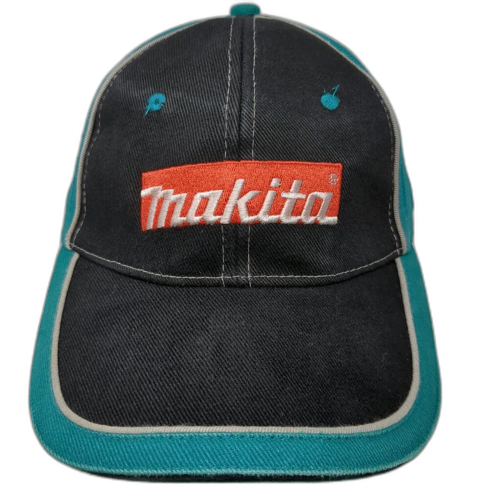 Makita Baseball Cap Black Blue One Size Contrast Stitching Cotton Tool Wear Hat
